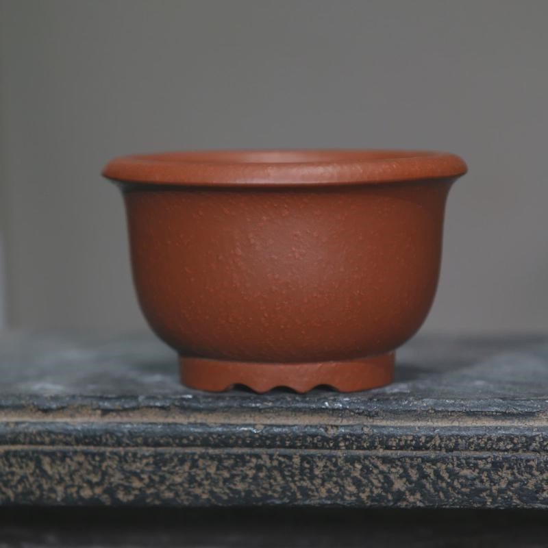 紫砂花盆微型盆景盆菖蒲盆孙伟制名F家盆朱泥小盆豆盆觅陶乡古风