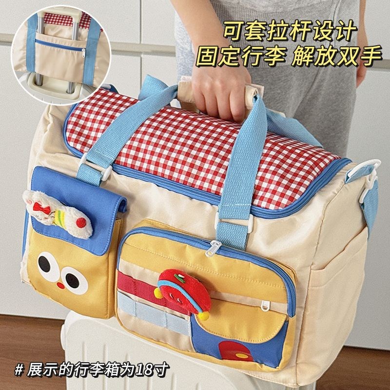 短途旅行包女g轻便大容量行李袋出差旅游手提健身包待产包收纳袋