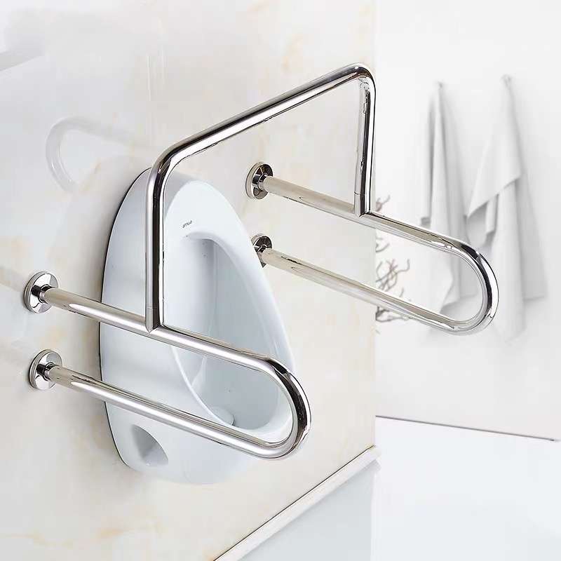 老年无障碍残疾人扶手不锈钢304浴室厕所卫O生间小便器尿斗池防滑