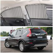 窗CRV侧07轨道伸缩专用遮阳帘遮光防晒本田车载 汽车窗帘11隔热 款