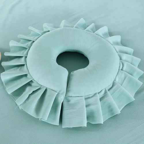 美体院趴枕头脸枕按摩spa推拿专用可H拆洗U型枕玛莎绒枕美容院用