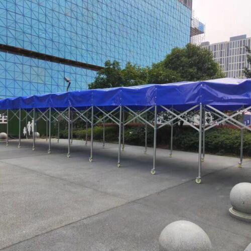 小苏州帐篷区学校防疫核酸篷过道蓬疫情棚伸缩移动遮阳户外雨棚