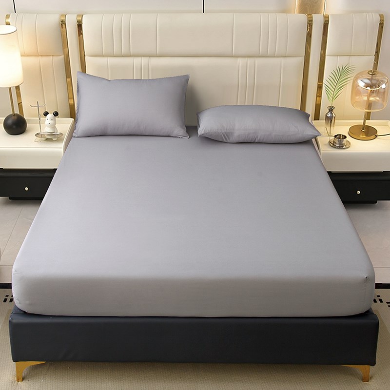 2025新款水洗棉防移位床罩可J机洗床笠纯色磨毛床笠7