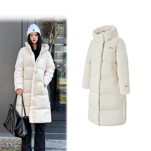 阿迪达斯羽绒服女长款 加厚保暖鸭绒上衣KC2166 过膝新款