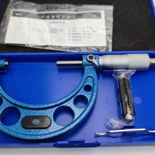 25外径千分尺75-0-1mm500量0.合金测量头青海-高精度-10青螺旋0