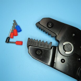 端子铆压工具线针铜管型端子钳棘轮式 压线钳可压0.5P至2.5平方02W