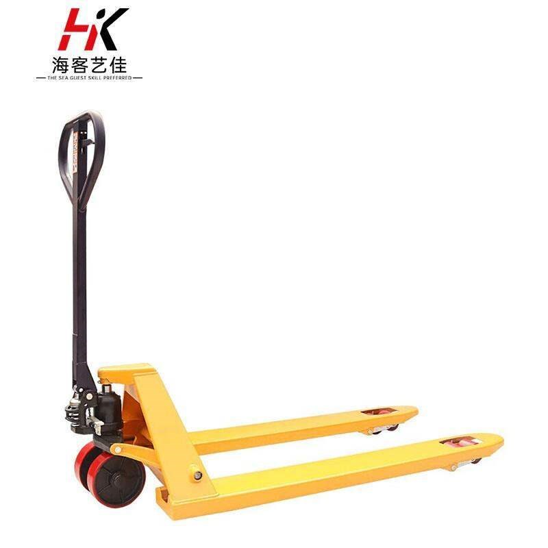 海客艺佳叉车地牛手动液压搬运车堆高托盘车J升降平板手拉车2吨55