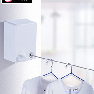 服神器阳台晒拉紧器绳子钢丝绳卡扣凉浴室固定挂衣的免打孔晾衣架