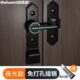 搭扣免钉移明装 锁厕所门卡扣闩专用插销锁卧室家用平推拉门谷仓门