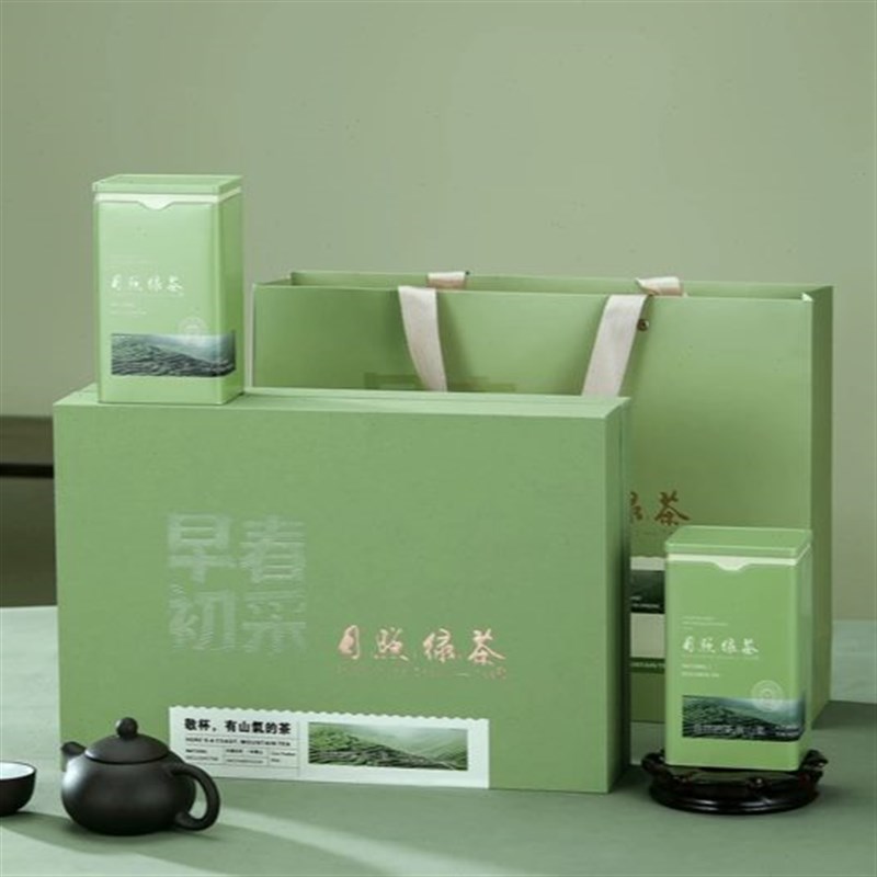 日照绿茶b包装盒空礼盒龙井碧螺春半斤一斤高档茶叶礼盒装空盒定