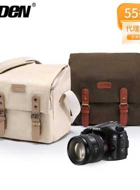 CADeN卡登单肩帆布摄影包 便携旅行微单包日系休闲复古单反相机包