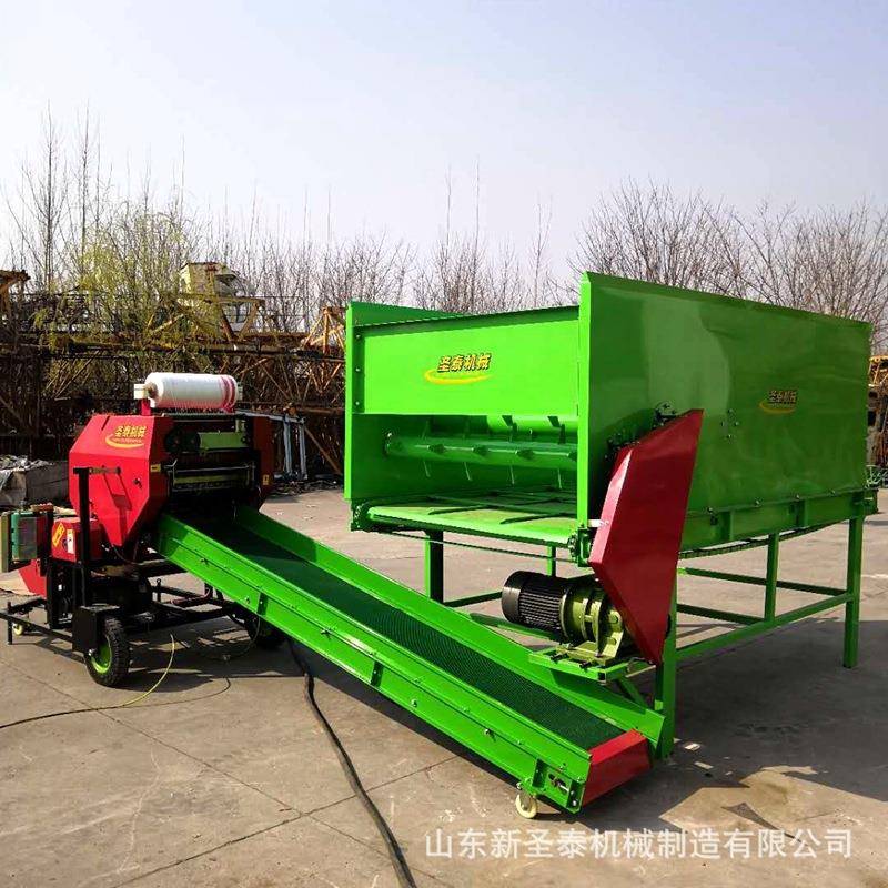 5552玉米秸秆液压打包机麦草打捆机青储饲料打包机