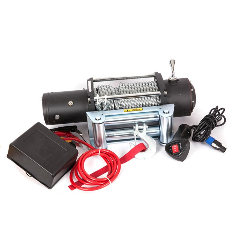 专业生产9000lb电p动绞盘 小型便携式电动绞盘高分子绞盘绳绞盘