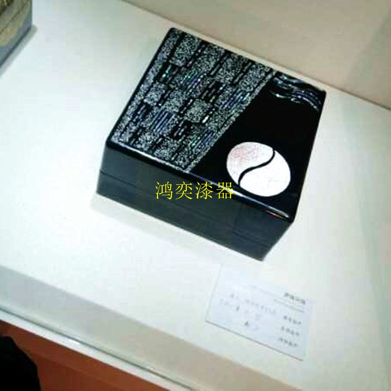 老树大漆生漆传统莳绘工艺制作国器彩G绘工艺收藏礼品漆器盒定制