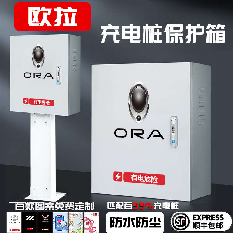 欧拉充电b桩保护箱罩专用黑猫r1好猫gt壁挂室外防水立柱保护箱一