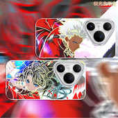 炫彩远坂凛适用华为Pura80新款 P50保护套 P60 渐变Archer红HUAWEI动漫二次元 手机壳防摔极光金变色龙Pura70