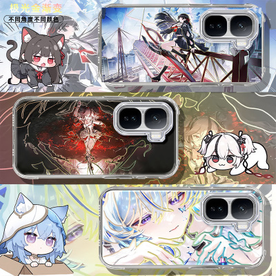 鸣潮炫彩渐变适用iqooneo11新款新款朽叶千咲neo10Pro+二次元手机壳防摔壳极光金变色龙neo9/neo8/neo7保护套