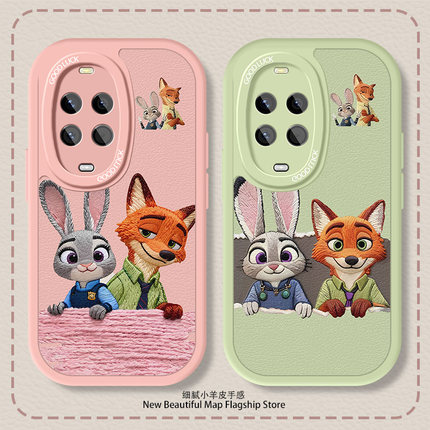 疯狂动物城2适用华为Nova14手机壳13PRO新款12Ultra2026朱迪尼克9se情侣87防摔6全包5g硅胶5z小羊皮保护套