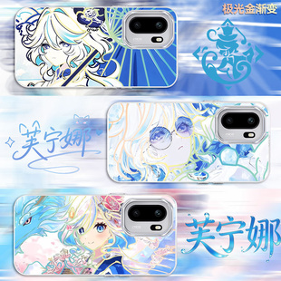 炫彩水神芙宁娜适用一加ACE6T新款原神2026渐变ACE5至尊二次元OnePlus手机壳防摔高级感变色龙1+ACE保护套