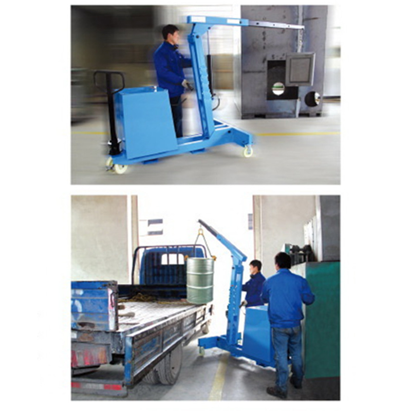 平衡式移动小吊机150-550kg平衡重式半电动单臂吊模具电动起重机