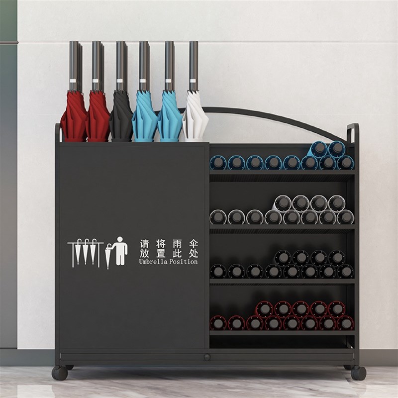 雨伞收纳架商用大容量金属t伞架酒店大堂售楼部学校班级门口放伞