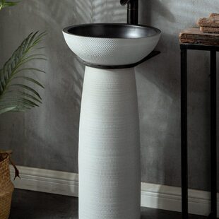 洗手台户外室外院庭院立柱盆阳台洗手盆子小户型盆柱盆水池落地式