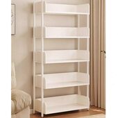 落地置物架简易书架收纳架卧室铁艺家用阅读书柜货架子客厅储物架