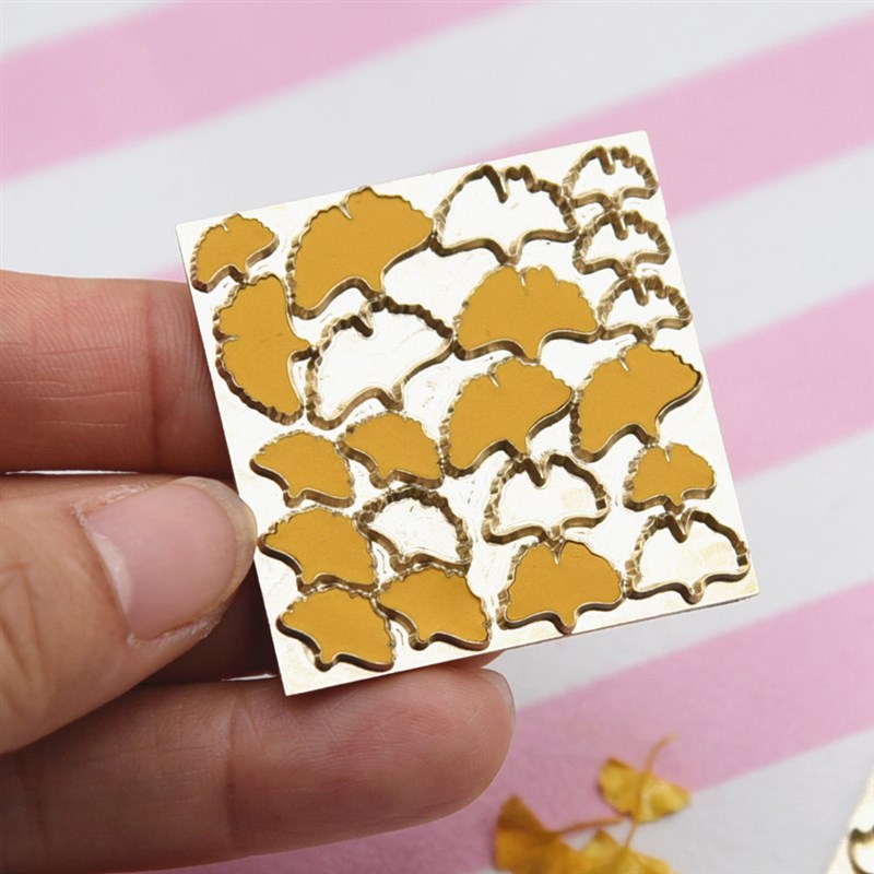 微缩超轻树脂粘土切模模具精雕金属D切模银杏叶玫瑰花花瓣五叶地