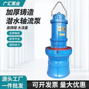 潜水轴流泵高扬程立式 潜水防洪排涝急防汛抽水泵防洪防汛 雪橇式