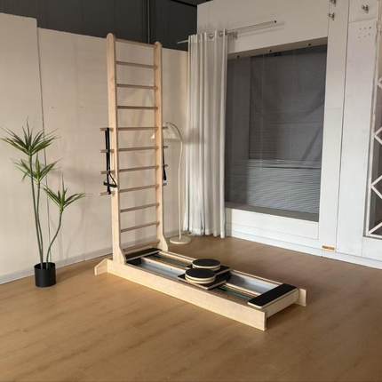 普拉提实木材质双向梯床普拉提核心床家用瑜伽馆商用运动大器械滑