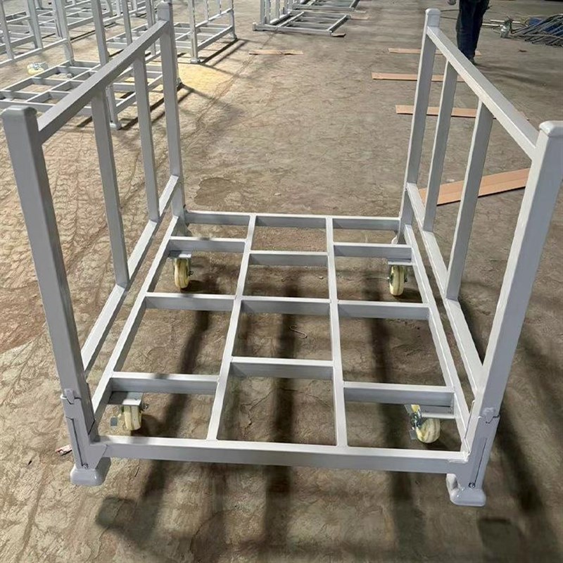 带轮布料货架供应江苏面料卷K布料货架折叠仓储笼