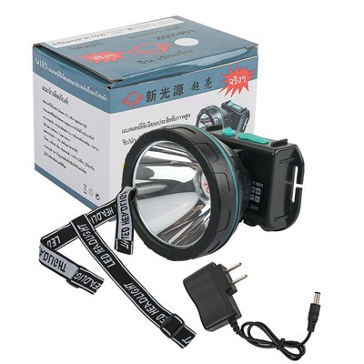 led头灯大功率矿灯户外防水钓鱼灯充电锂电池割胶灯头戴式手电筒