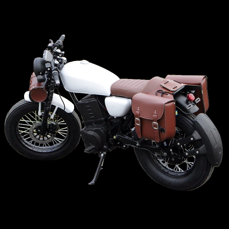 复古电动摩托车CG国四电喷改装街车燃油车太子重机车可上牌