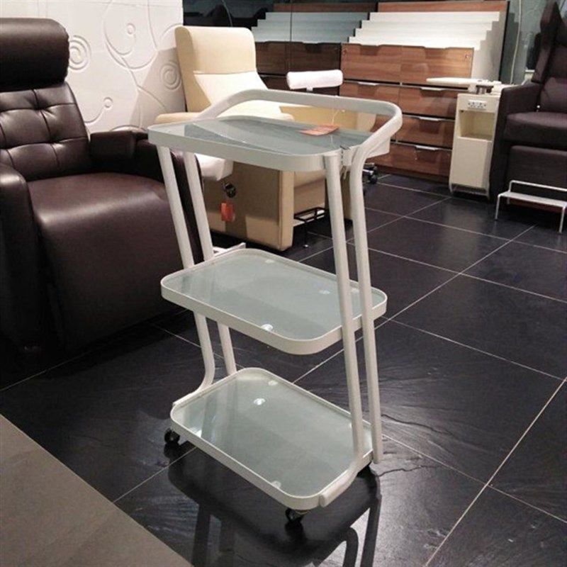 美容美甲多功能收纳小推车玻璃面三层工具手推车纹绣美发置物架,商业/办公家具,千层架,淘宝优惠券,粉丝福利购,淘宝优惠卷