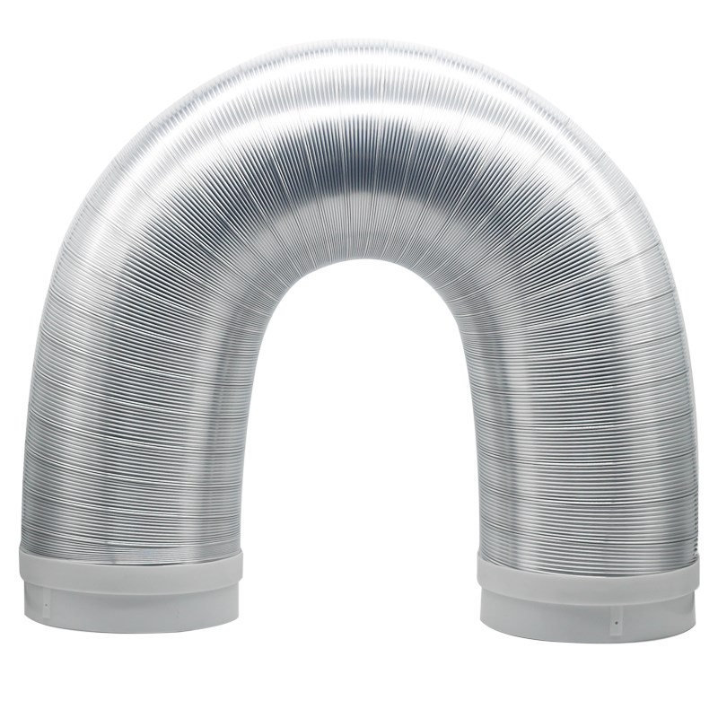 抽油烟机排烟管厨房排气排风管静音加厚纯铝管伸缩硬管止逆阀管道