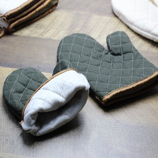 隔热防烫微波炉耐高温防护挂式蒸汽熨斗挂烫机多规格加厚烤炉手套