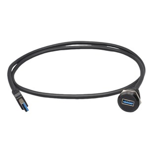 圆形USB3.0模块1米带线数据传输公转母延长线设备安装转换线插座