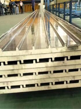 45mm型长城隔热板压瓦机铝瓦有效宽度950型聚氨酯填充隔热长城板