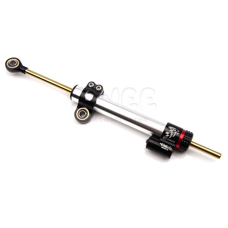 摩托车通用加长改装钛尺方向阻尼器平衡杆减震转向阻尼器可调节