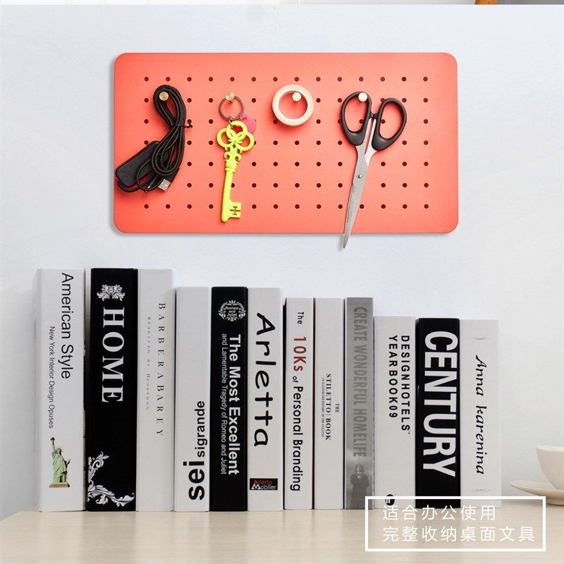 创意洞洞板墙上置物架货架免打孔展示收纳饰品五金工具万能挂板墙