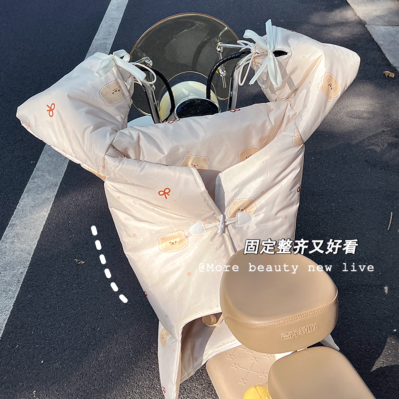 电动车挡风被加厚可爱高颜值防水防风加绒加厚电瓶摩托车2025新款