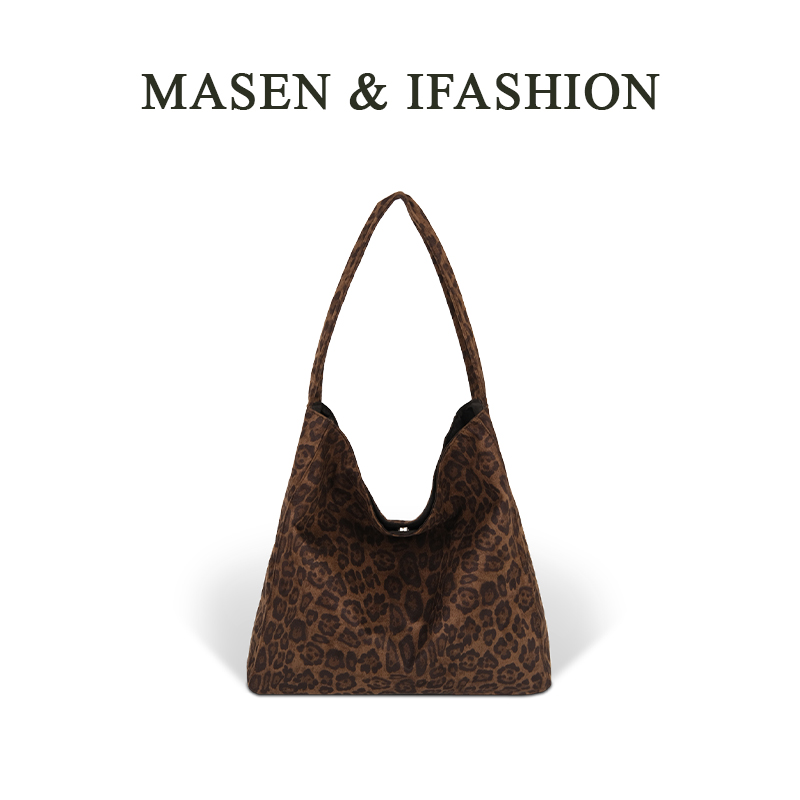 2025新款时尚豹纹单肩包