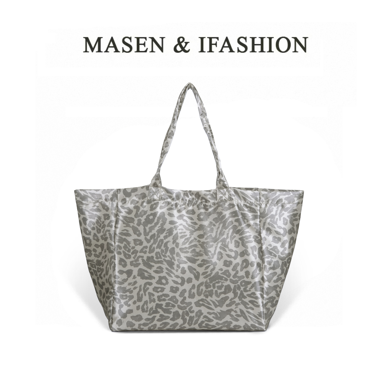 2025新款时尚休闲豹纹帆布托特包