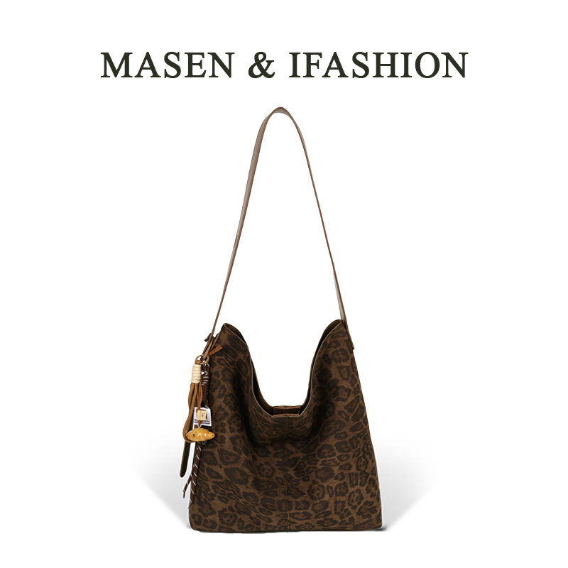 大容量2025新款时尚百搭豹纹托特