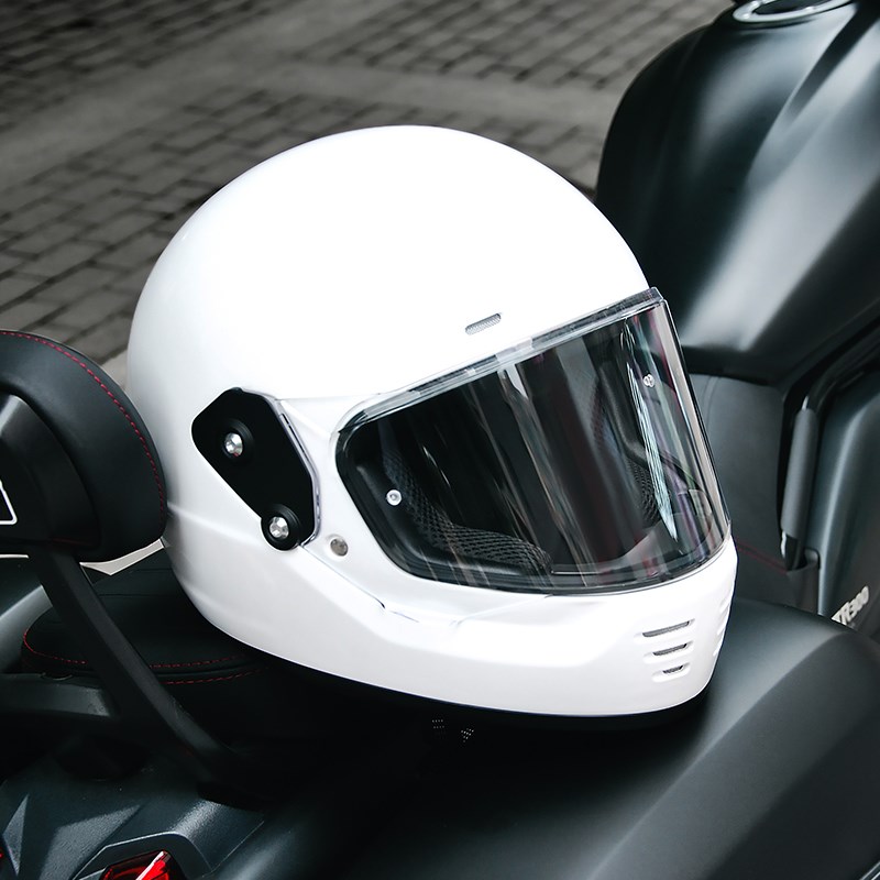 头盔男女秋冬全盔摩托车摩托车全盔巡航全覆式头盔踏板复古全盔