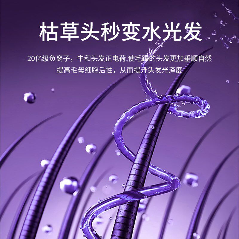 高速吹风机家用负离子护发大风力电吹风中空无叶速干静音电吹风筒