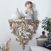 隔板欧式 饰壁饰置物架壁架背景墙 创意工艺品立体壁挂墙上装