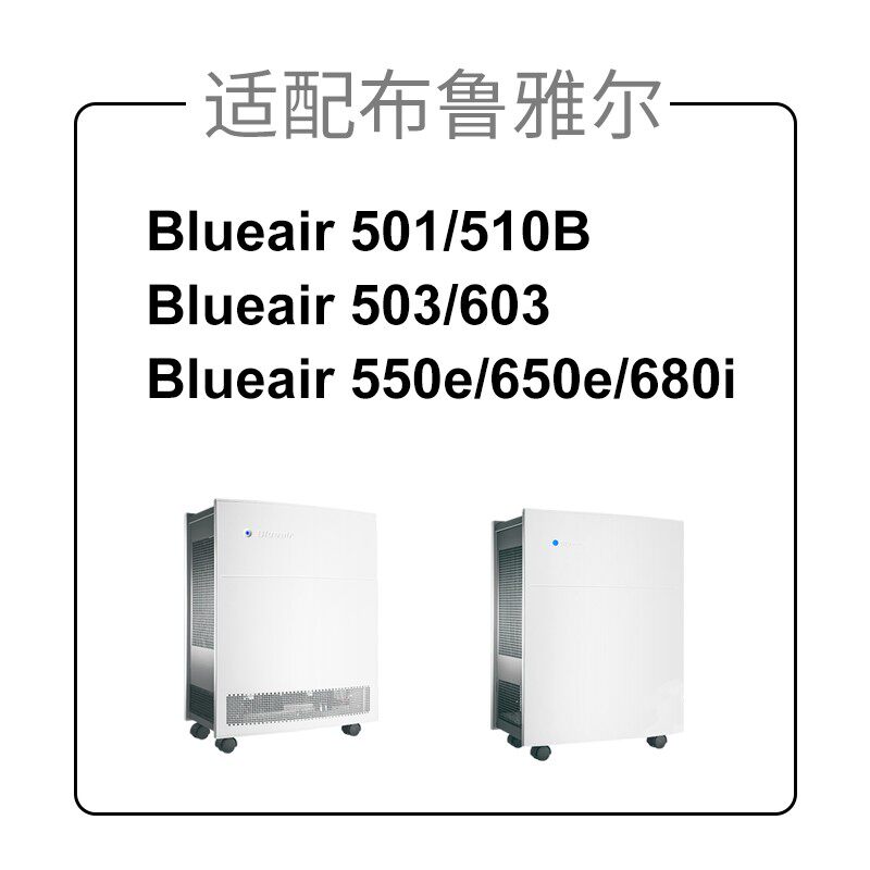 适配blueair布鲁雅尔空气净化器503/510B/603/55R0E/650过滤网滤