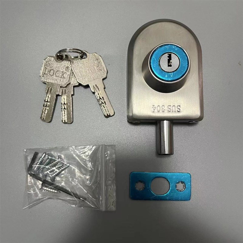 有框门地锁木门地k插锁不锈钢玻璃门地锁带框单开门锁包框门地插