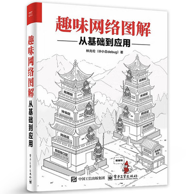 电工社】趣味网络图解 从基础到应用 林兆伦（@小白debug）计算机网络技术核心书籍 网络编程数据传输教程 电子工业出版社正版直发